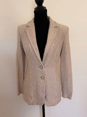 Knitted textured blazer 🤍 (S)